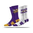 thumbnail image 1 of Minnesota Vikings Adult 2-Pack Crew Socks, 1 of 3