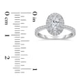 thumbnail image 5 of 1.20 CT.T.W. Oval Round Diamond Bridal Ring in 14K White Gold, 5 of 5