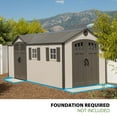 thumbnail image 3 of Lifetime 8' x 17.5' Outdoor Storage Shed Dual Entry, Tan, 3 of 25