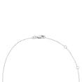 thumbnail image 2 of Baguette Cut Gemstone and 0.06 CT. T.W. Diamond Halo Pendant Necklace in 14K Gold, 2 of 2