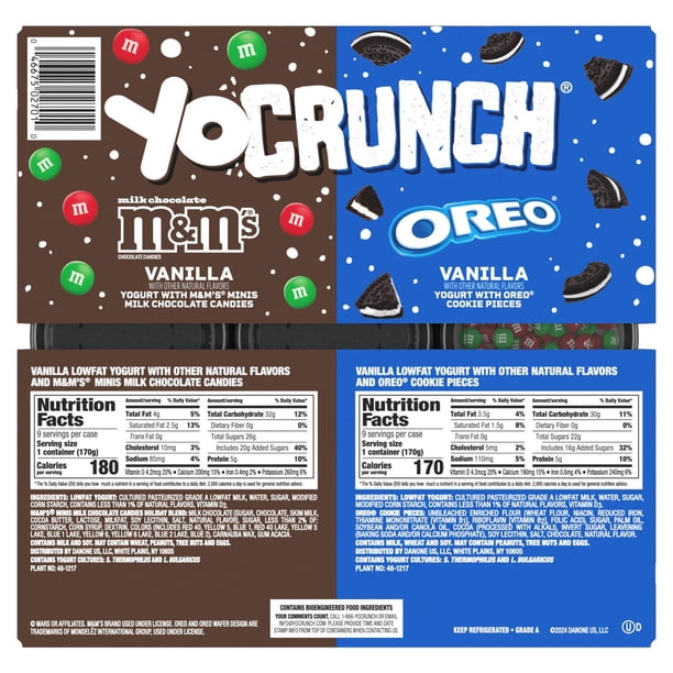 YoCrunch Yogurt Variety Pack, 6 oz. cups, 18 ct. - Samsclub.com