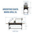 thumbnail image 13 of Backyard Discovery Argentine Santa Maria XL Wood Fire & Charcoal Grill w/ Asado Clamp, 13 of 14