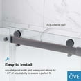 thumbnail image 4 of OVE Decors Bel 60" W x 78-3/4" H Frameless Soft-Close Sliding Shower Door, 4 of 9