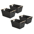 thumbnail interactive-video image 1 of Member's Mark Decorative Handwoven Storage Baskets, 17.25” L x 13” W x 9.65" H Set of 4, 1 of 7