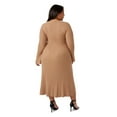 thumbnail image 4 of Edited by Hunter McGrady Women's Flare Midi Sweater Dress, 4 of 11