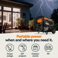 thumbnail image 4 of Generac 7713 GP6500E 6,500-Watt Electric Start Portable Generator, 4 of 8