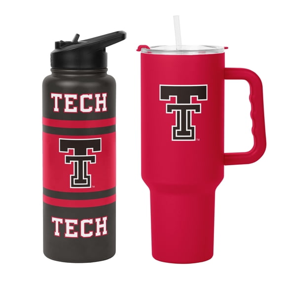 Logo Brands Texas Tech Red Raiders Tumbler Set