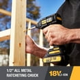 thumbnail image 3 of CAT 18V 1 FOR ALL 1/2" Cordless Drill/Driver with Brushless Motor and 2 Batteries, 3 of 9