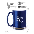 thumbnail image 2 of Logo Brands Kansas City Royals 14oz Relief Mug Set, 2 of 4