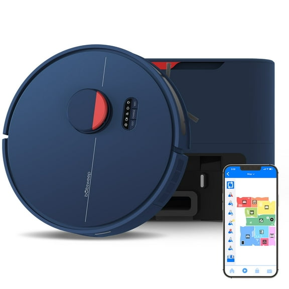 Bobsweep Dustin Self-Emptying Robot Vacuum & Mop with 100-Day Dock