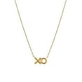 thumbnail image 2 of X O Necklace and Earring Set in 14K Gold, 2 of 12