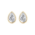 thumbnail image 2 of Lab Created Fancy Cut Diamond Stud Earrings in 14K Gold, 2 of 6