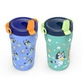 thumbnail image 3 of Zak Designs 14-oz. Stainless Steel Double Wall Sutton Grip Tumbler for Kids, 2-Piece Set, Assorted Characters, 3 of 11