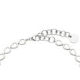 thumbnail image 3 of Pear Cut Lab Created Gemstone Halo Tennis Necklace in Sterling Silver, 3 of 3