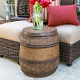 thumbnail image 2 of Cast Stone Drum Table, 2 of 3