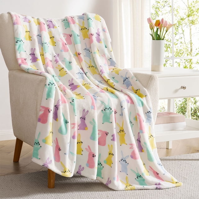 Hallmark Spring Plush Throw Blankets, 50" x 70"