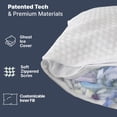 thumbnail image 6 of GhostBed 2-Pack Shredded Memory Foam Pillow, Assorted Sizes, 6 of 8