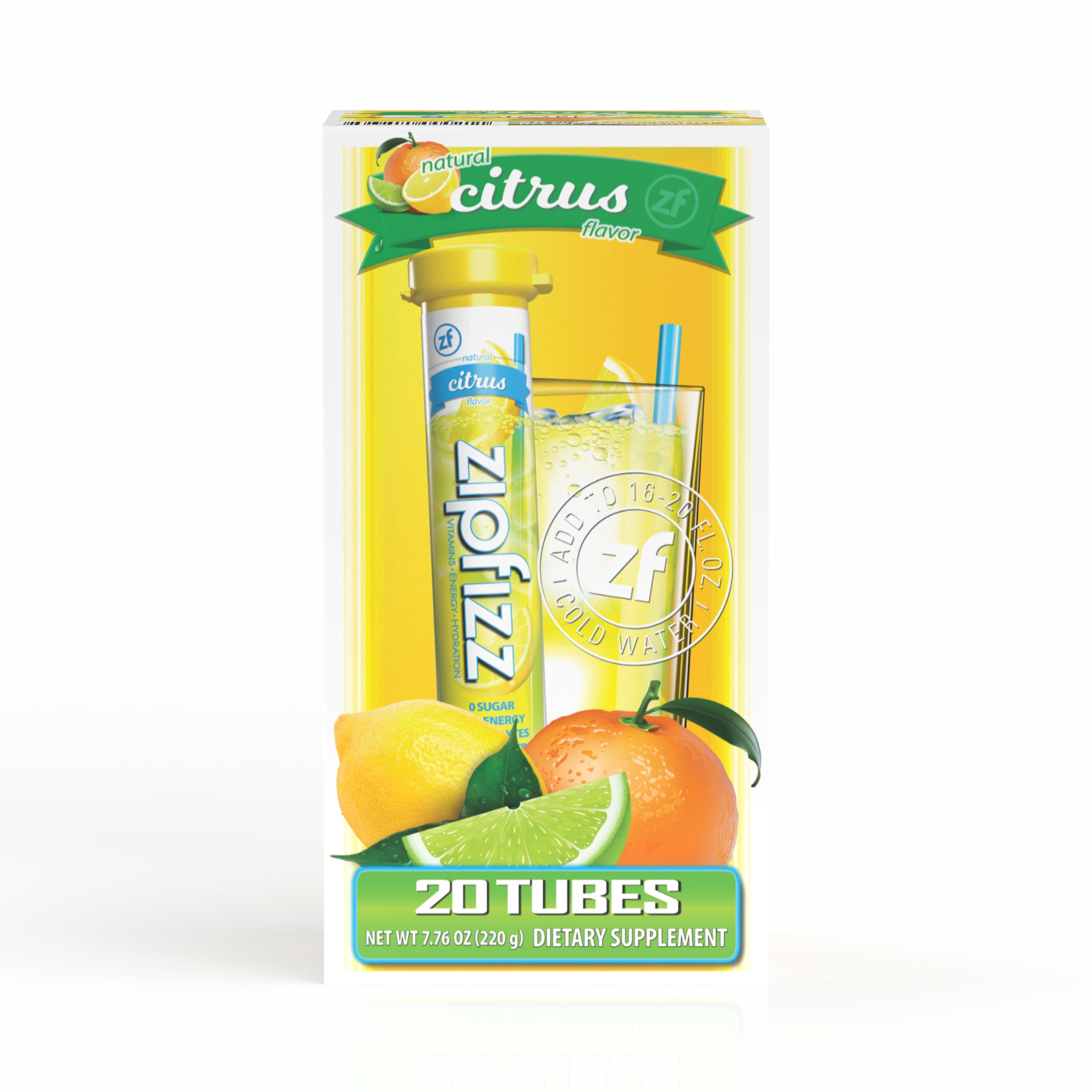 Zipfizz Energy Multi-Vitamin Hydration Drink Mix, Lemon Iced Tea