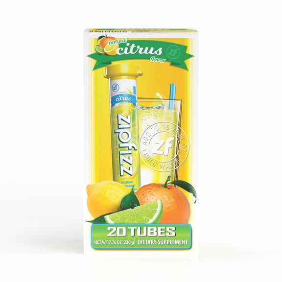 Zipfizz Energy Multi-Vitamin Hydration Drink Mix, Citrus, 20 ct.