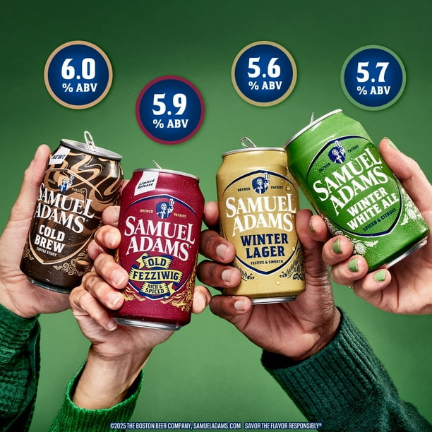 Samuel Adams Winter Break Ale and Lager Beer Variety Pack, 12 fl