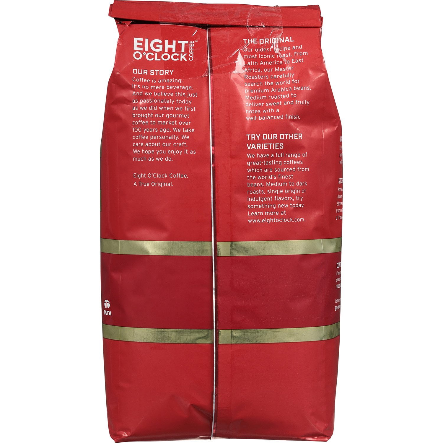 Eight O'Clock Medium Roast Whole Bean Coffee, The Original, 40 oz