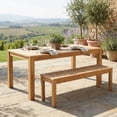 thumbnail image 3 of Cambridge Casual Sonoma Teak Outdoor Dining Patio Set, 3pc, 3 of 13