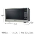 thumbnail image 2 of Panasonic Silver Countertop Microwave Oven, 1.3 cu. ft., 1100 Watts, 2 of 4