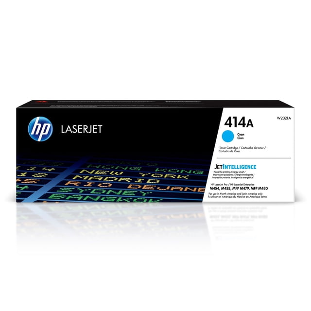 HP 414A, Cyan Original LaserJet Toner Cartridge