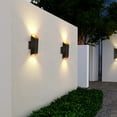 thumbnail image 3 of Cedar Hill 13-inch Hexagon Black Integrated LED Outdoor Wall Sconce, 3 of 8