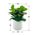 thumbnail image 5 of Artificial Premium Fiddle Leaf Fig Plant in Off White Pot, 5 of 5