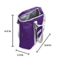 thumbnail image 4 of Logo Brands TCU Horned Frogs Gameday Insulated Tote, 4 of 4