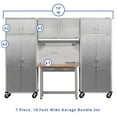 thumbnail image 2 of Seville Classics UltraHD 7-Piece Steel Garage Cabinet Storage Set With Pegboard Workbench, 10' Wide, 2 of 13
