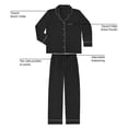 thumbnail image 10 of Dreammark Women's 2-Piece Notch Collar Pajama Set, 10 of 12