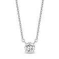 thumbnail image 1 of Round Cut Diamond Solitaire Necklace in 18K Gold, 1 of 7
