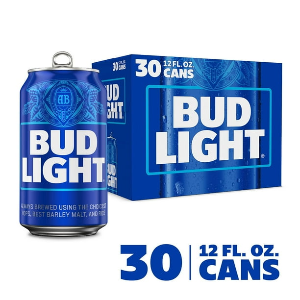 Bud Light Lager Beer, 12 can, 30