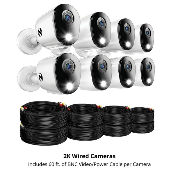 Night Owl 2K Cameras with 2TB DVR Security System,