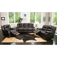 thumbnail image 3 of Verona Top-Grain Leather Reclining Sofa, Loveseat and Chair Set, 3 of 15