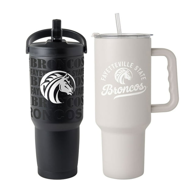 Logo Brands Fayetteville State Broncos Stainless Steel Tumbler Set