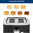 thumbnail image 3 of GE 2-Slice Stainless Steel Toaster with Extra-Wide Slots, 7 Shade Settings & Removable Crumb Tray, 3 of 7