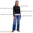thumbnail image 4 of Express Women's Two-fer Sweater, 4 of 5