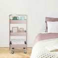 thumbnail image 5 of Seville Classics 3-Tier Steel Cart, 16.7" W x 13.9" D x 34.9" H, 5 of 7