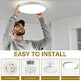 thumbnail image 6 of Cedar Hill 15" Ceiling Light 2500 Lumens, 2-Pack, 6 of 9