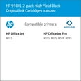 thumbnail image 2 of HP 910XL, High Yield Black Original Ink Cartridge, 2 Pack, 2 of 8