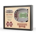 thumbnail image 1 of YouTheFan Mississippi State Bulldogs 25-Layer Football Stadium View 3D Wall Art, 1 of 5