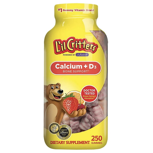 LIL CRITTERS CALCIUM +D3 250CT
