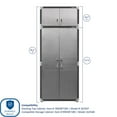 thumbnail image 10 of Seville Classics UltraHD Stacking Top Cabinet, 36” W x 24” D x 18.5” H, 10 of 13