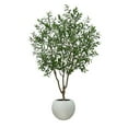 thumbnail image 1 of Artificial 7' Premium Olive Tree in Oversized Pot, 1 of 5