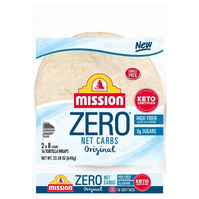 Mission Zero Net Carb 8" Flour Tortilla, 16 ct.