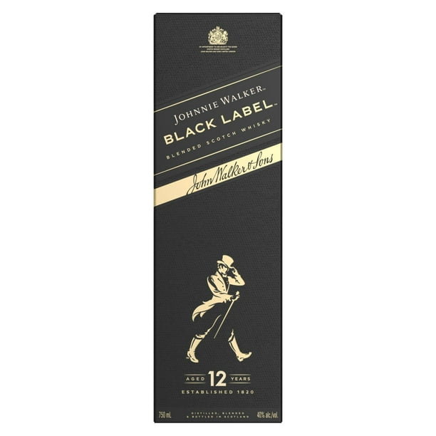 Johnnie Walker Black Label Blended Scotch Whisky 750 ml - Samsclub.com