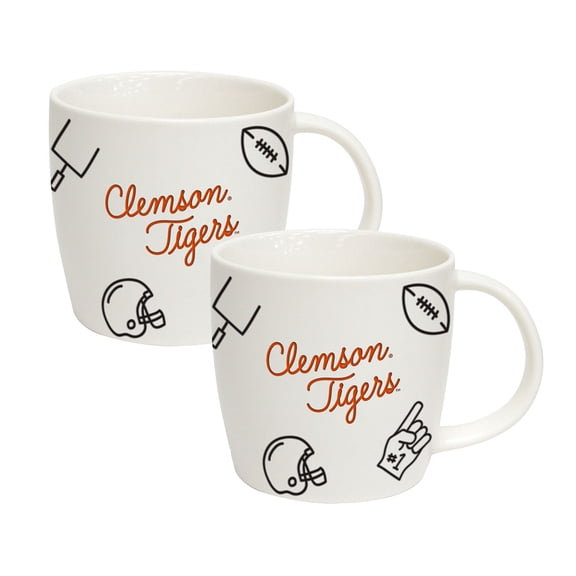 Logo Brands Clemson Tigers 18oz Playmaker Mug Bundle